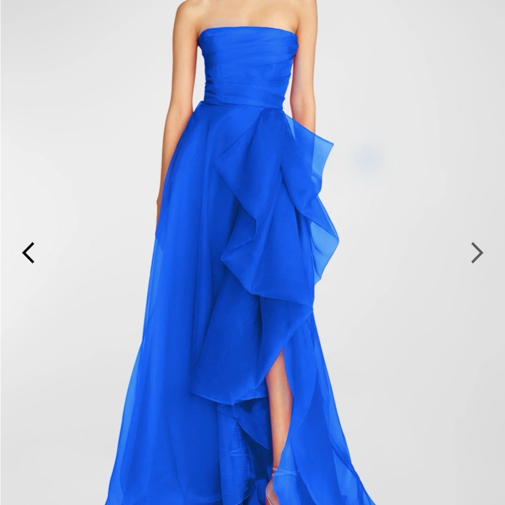 Theia Strapless Evening Gown